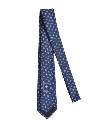 Shop Gucci Double G Pattern Silk Tie