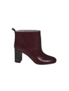 GOLDEN GOOSE GRETA BOOTS,G31WS346.A2 WINE RED LEATHER