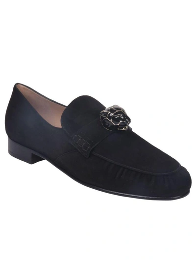 Shop Valentino Panther Loafer In Nero