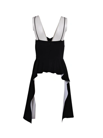 Shop Givenchy Draped Peplum Top In Black