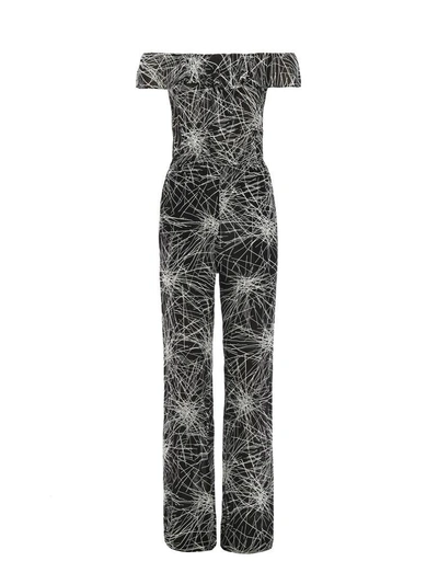 Shop Diane Von Furstenberg Adele Jumpsuit In Black-white