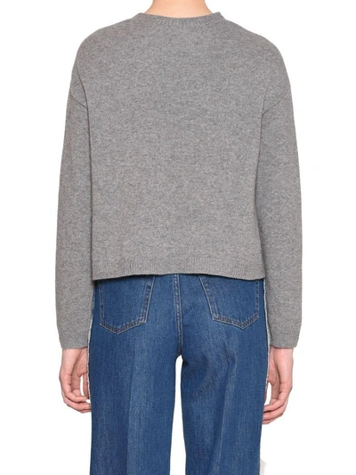 Shop Red Valentino Sweater In Grey
