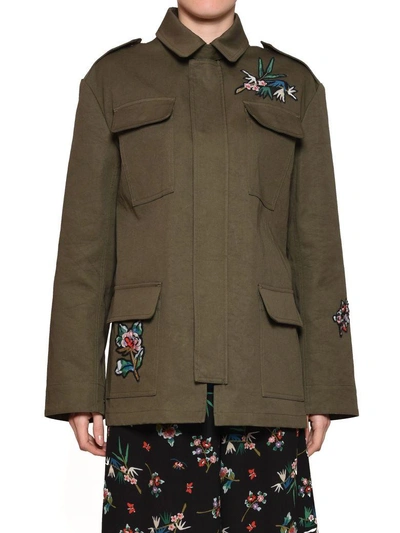 Shop Red Valentino Parka In Green