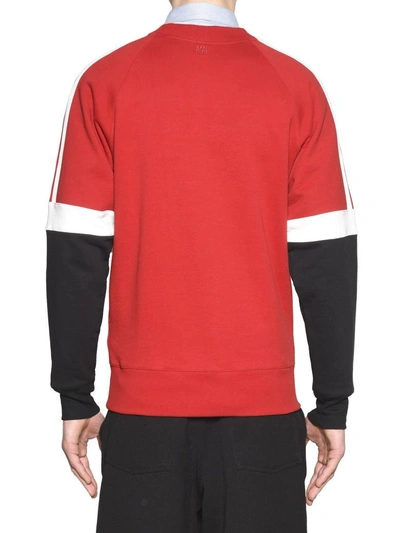 Shop Ami Alexandre Mattiussi Sweatshirt In Red