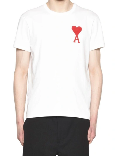 Shop Ami Alexandre Mattiussi T-shirt In White