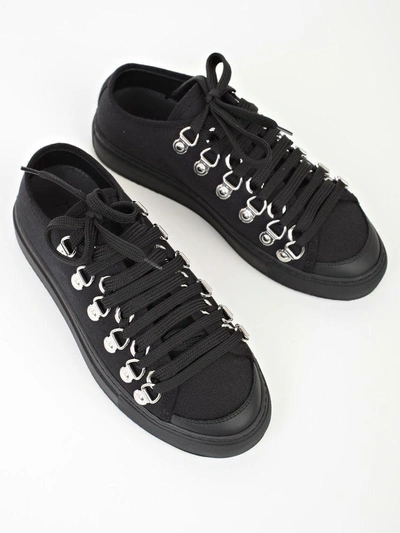 Shop Jw Anderson Low Canvas Trainer In Black