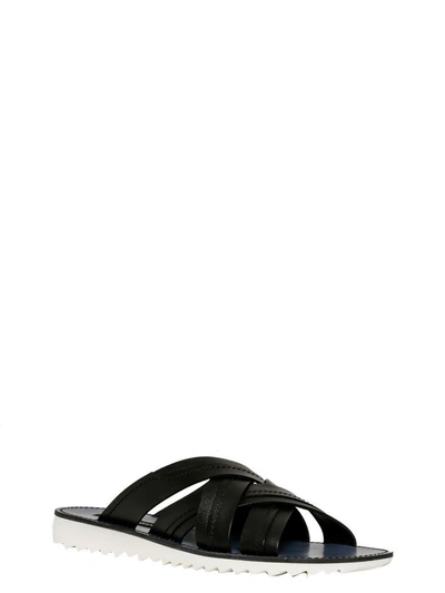 Shop Dolce & Gabbana Sandal 'carracci' In Black