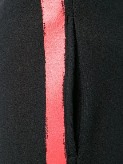 Shop Neil Barrett Side Striped Track Trousers In Black