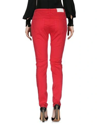 Shop Blumarine Casual Pants In Red