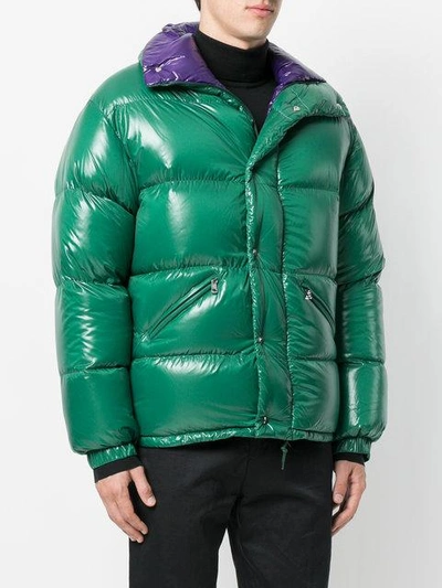 Moncler Jeanbart Glossy Puffer Jacket In Dark Green | ModeSens