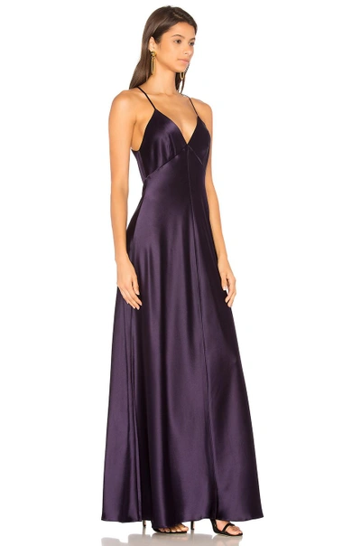 Jill Jill Stuart Sleeveless V Neck Gown In Navy Modesens