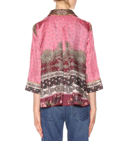 Shop F.r.s For Restless Sleepers Printed Silk-satin Shirt