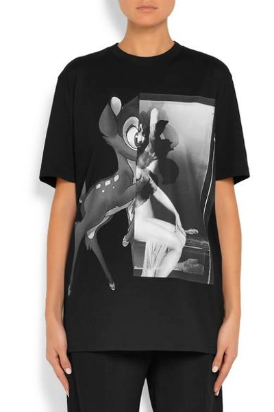 Shop Givenchy Bambi Printed Cotton-jersey T-shirt