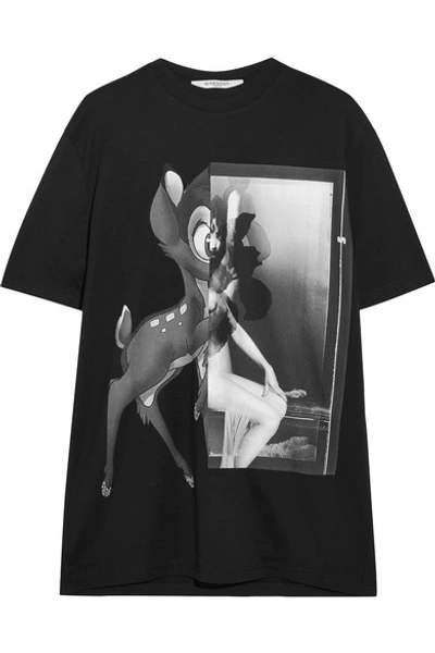 Shop Givenchy Bambi Printed Cotton-jersey T-shirt