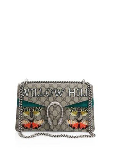 Shop Gucci Small Dionysus Willow Hill Chain Shoulder Bag In Beige-multi