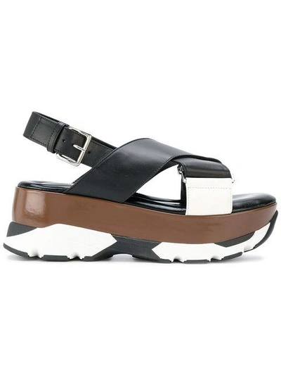 Shop Marni Sporty Flatform Sandals