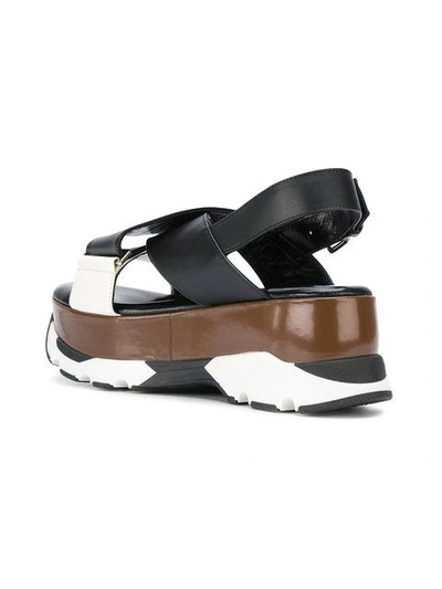 Shop Marni Sporty Flatform Sandals