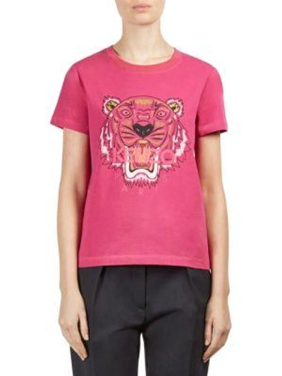 Shop Kenzo Tiger Classic Cotton Tee In Black