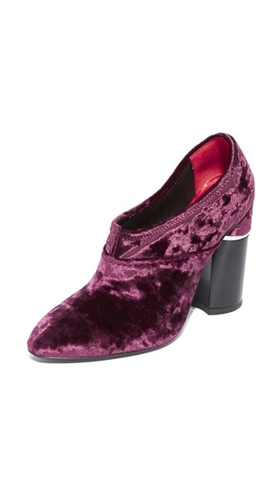 3.1 Phillip Lim / フィリップ リム Shoes Kyoto Syrah Velvet High Heel Pumps In Purple