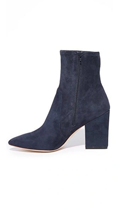 Loeffler Randall Isla Stretch Pointed Toe Booties In Eclipse