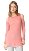 ALICE AND OLIVIA WADE COLD SHOULDER TUNIC
