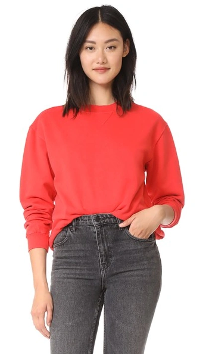 Anine Bing Vintage Sweatshirt In Red