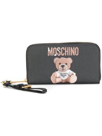 Shop Moschino Portemonnaie Mit Logo-print