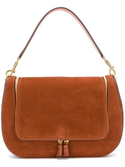 Shop Anya Hindmarch Maxi Vere Satchel Bag - Brown