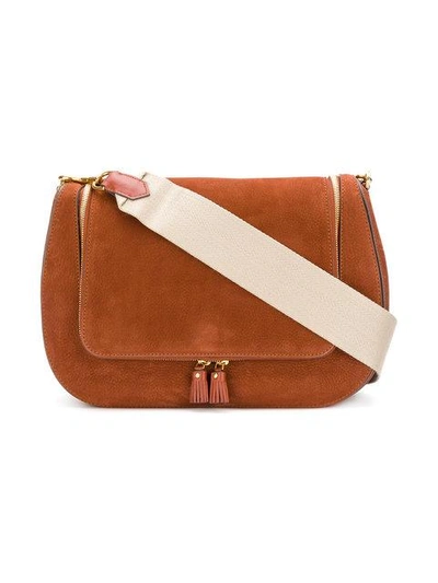 Shop Anya Hindmarch Maxi Vere Satchel Bag - Brown