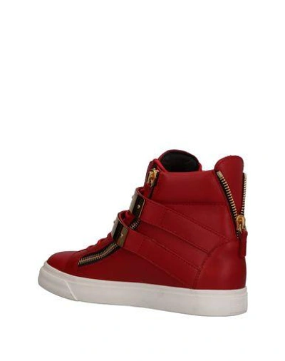 Shop Giuseppe Zanotti Trainers In Red