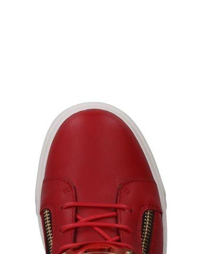 Shop Giuseppe Zanotti Trainers In Red