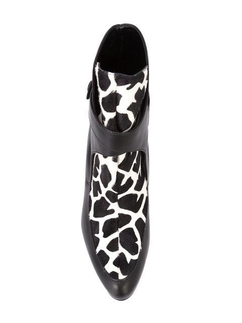 Sarah Flint Giraffe Print Ankle Boots | ModeSens