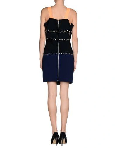 Shop Mugler Short Dress In Black