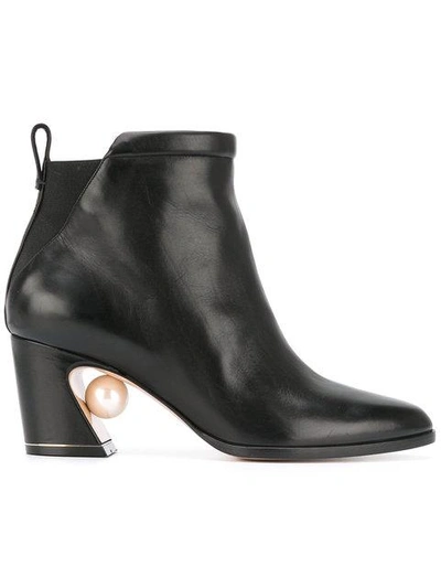 Shop Nicholas Kirkwood Tilda Pearl Ankle Boots In Black