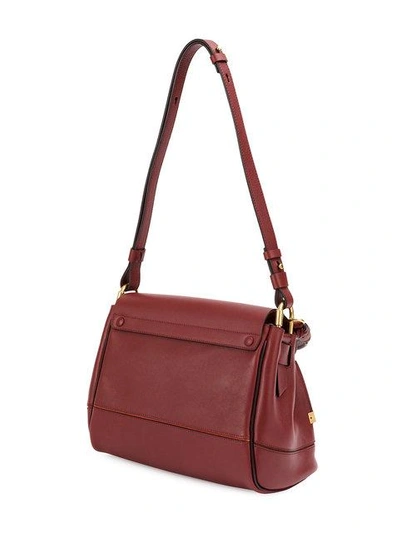 Shop Chloé Owen Bag With Flap - Red