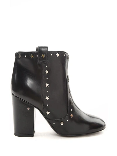 Shop Laurence Dacade Pete Star-studded Leather Ankle Boots In Nero