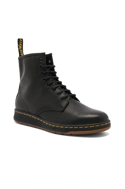 Shop Dr. Martens' Newton 8 Eye Leather Boots In Black
