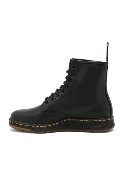 Shop Dr. Martens' Newton 8 Eye Leather Boots In Black