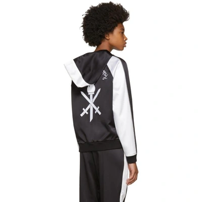 Shop Opening Ceremony Reversible Black & White Silk Track Jacket