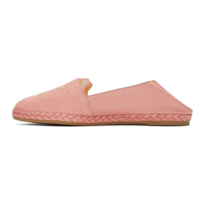 Shop Charlotte Olympia Pink Kitty Espadrilles In *1308 Pretty Pink