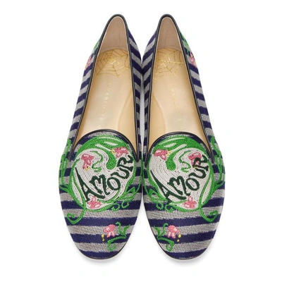 Shop Charlotte Olympia Multicolor Amour Slippers In 960 Amour