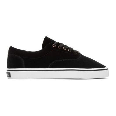 Shop Dolce & Gabbana Black Velvet Sneakers