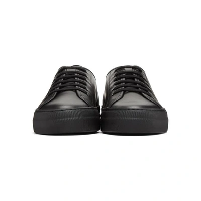 Shop Common Projects Black Tournament Low Super Sneakers In 7547 Black W/ Black