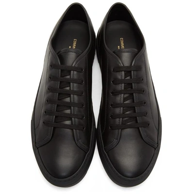 Shop Common Projects Black Tournament Low Super Sneakers In 7547 Black W/ Black