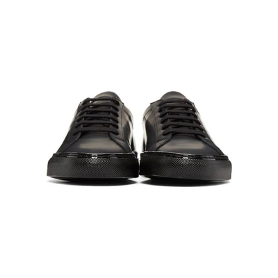 Shop Common Projects Black Achilles Luxe Sneakers In 7547 Black