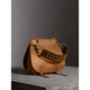 BURBERRY The Bridle Bag in Leather and Rivets,40456801