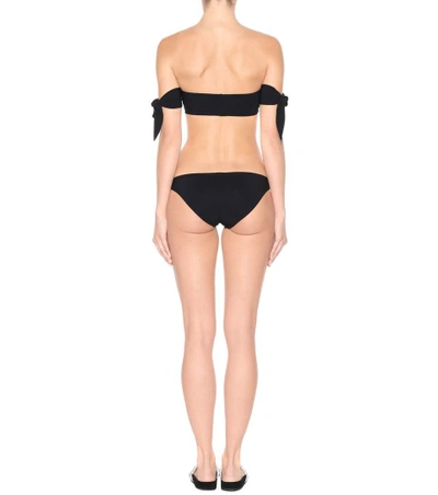 Shop Karla Colletto Bandeau Bikini Top In Black