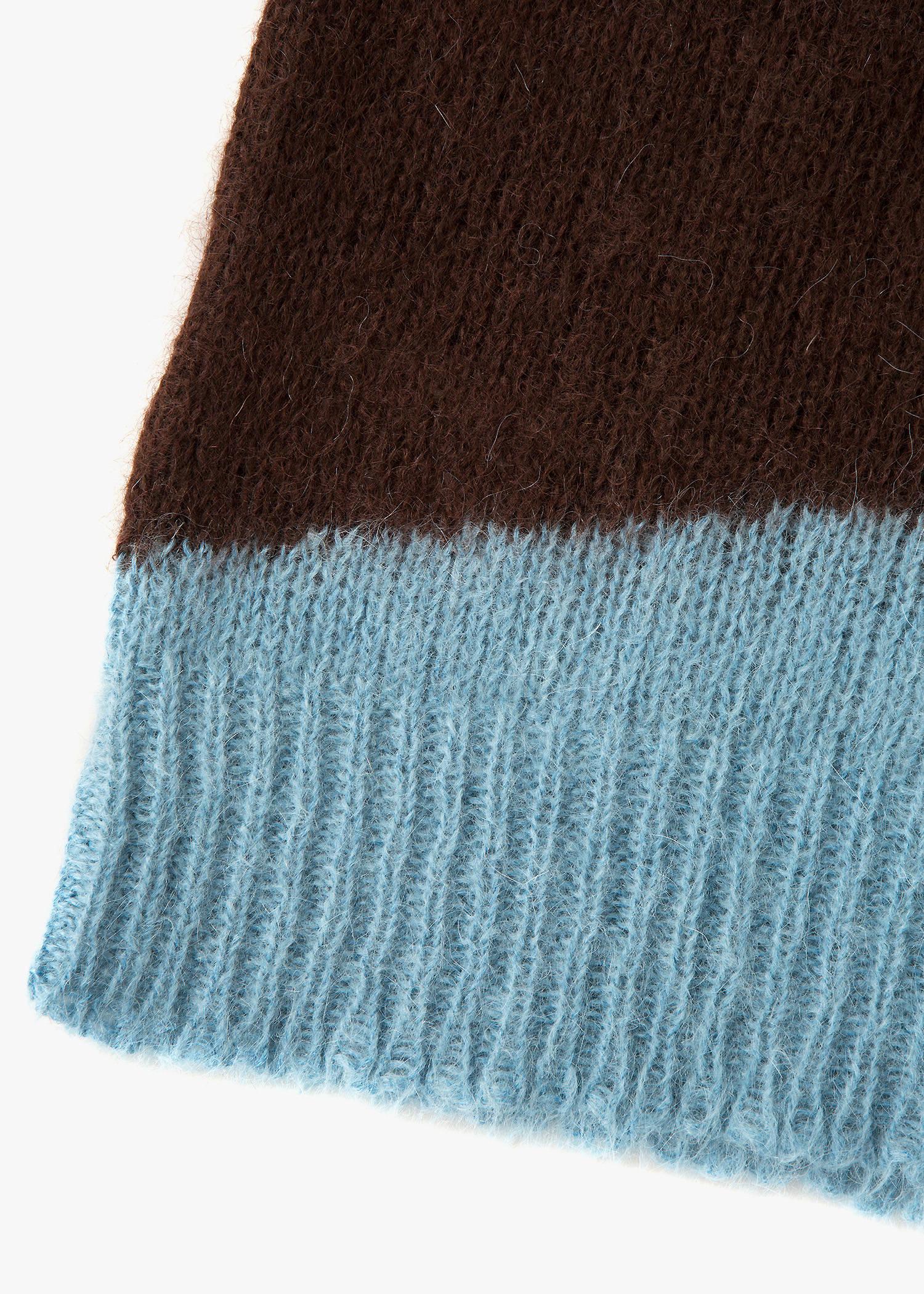 Marni Mohair Blend Striped Sweater In Blue | ModeSens