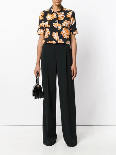 Shop Red Valentino Palazzo Pant Trousers - Black
