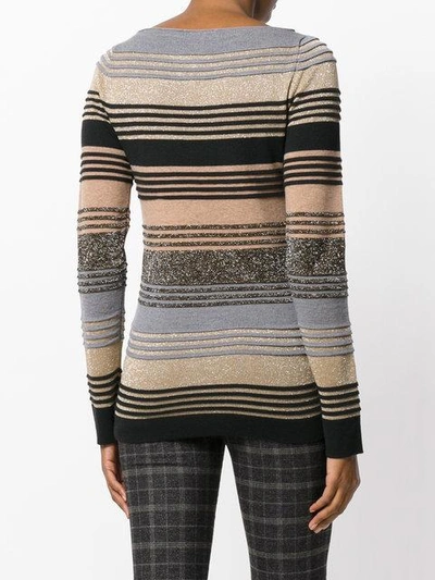 Shop Antonio Marras Striped Knitted Top In Multicolour